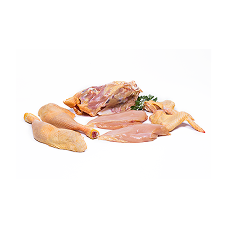 Pollo casero de 2,55 kg. Carne de pollo de calidad suprema