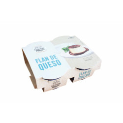 Flan de queso, en pack de 4 uds de 100 gr