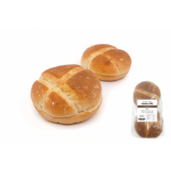 Pan rústico de hamburguesa - 4 uds