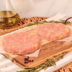 Burger de pollo con queso