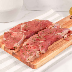 Chuleta de pavo al ajillo