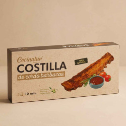 Costilla de cerdo asada al toque de barbacoa