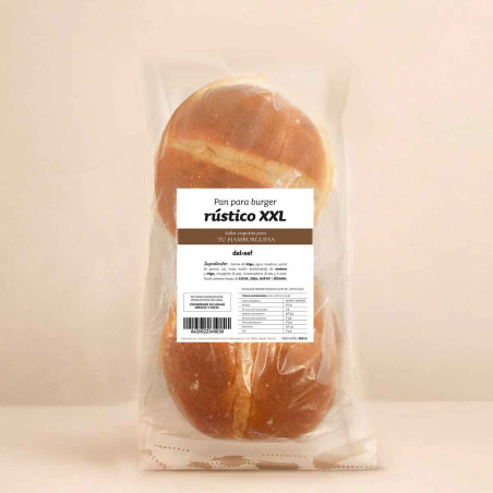 Pan rústico de hamburguesa