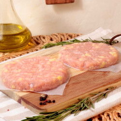 Burger de pollo con queso