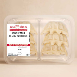 Gyozas de pollo y verduras