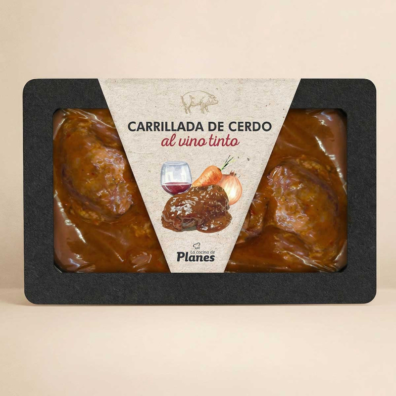 Carrilladas al vino tinto