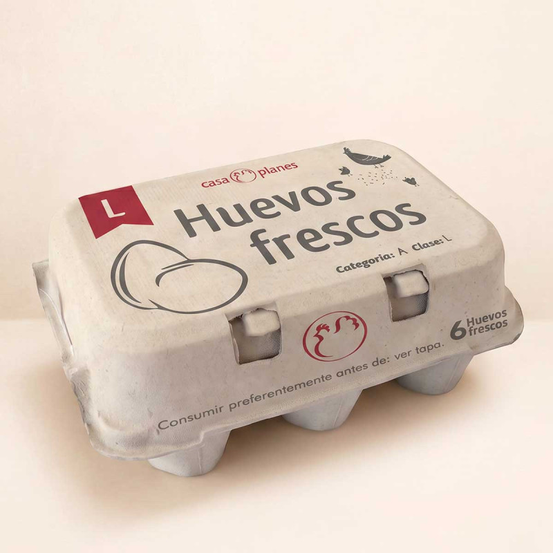 Media docena Huevos Clase L (Gordo)