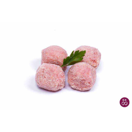 Albóndigas de pollo vendidas a unidad, de 35 gr aprox