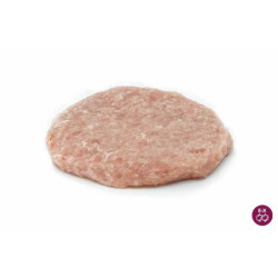 Hamburguesa 100% pollo, cada unidad pesa aprox. 125gr