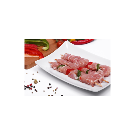 Brocheta de pollo ¡riquísimas! - Cada unidad 90 gr